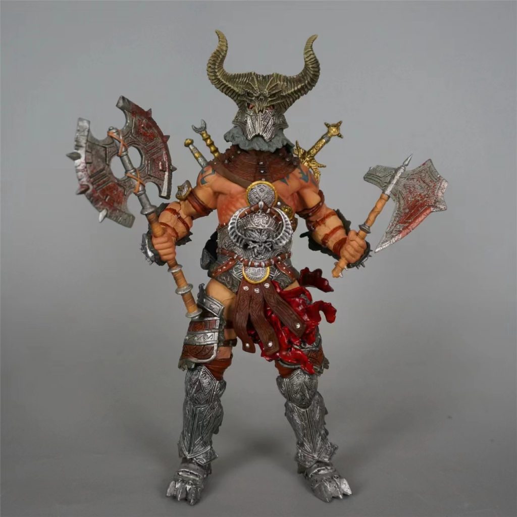 22cm Game Diablo 3 Barbarian Four Horsemen Mythic Legions Action Figure Deluxe Legion Builders Toy Model 3 - Diablo Merch