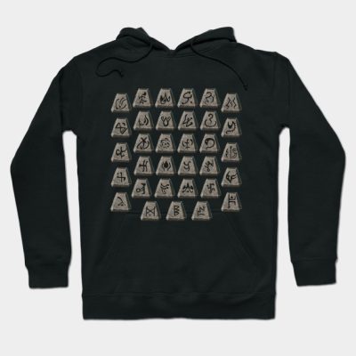 Old School Runes Hoodie Official Haikyuu Merch