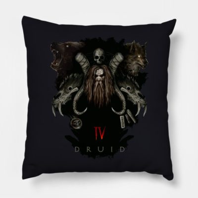 Diablo Iv Druid Crest Throw Pillow Official Haikyuu Merch