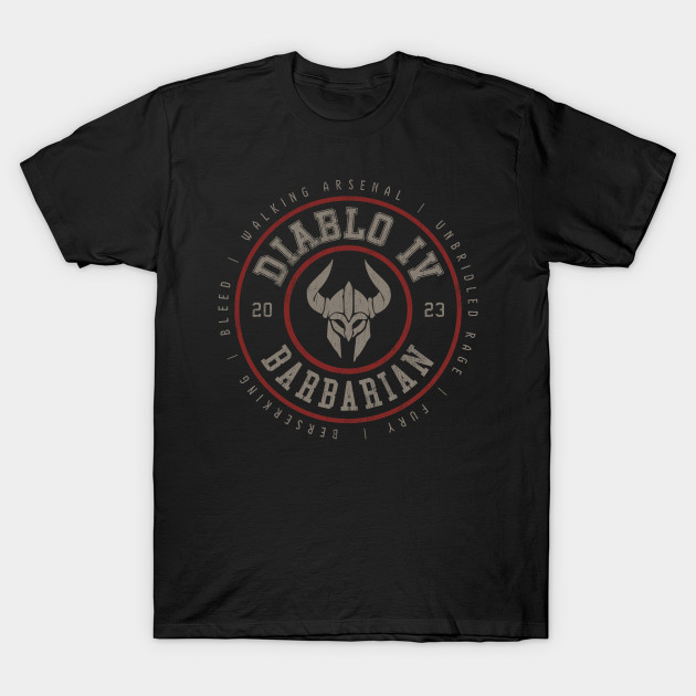 Diablo Iv Barbarian T-Shirt - Diablo Merch