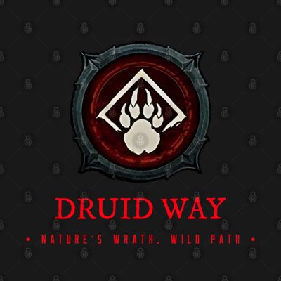 Diablo 4 Druid Quote Dark Theme T-Shirt Official Haikyuu Merch