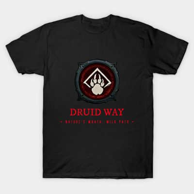 Diablo 4 Druid Quote Dark Theme T-Shirt Official Haikyuu Merch
