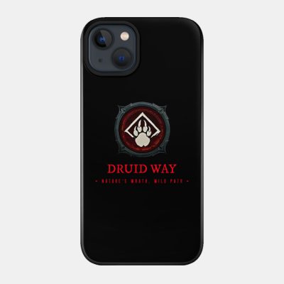 Diablo 4 Druid Quote Dark Theme Phone Case Official Haikyuu Merch