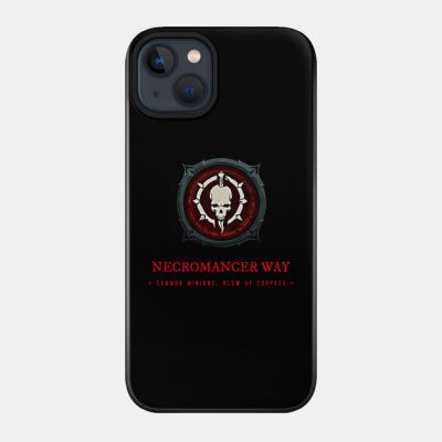 Diablo 4 Necromancer Quote Dark Theme Phone Case Official Haikyuu Merch