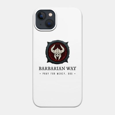 Diablo 4 Barbarian Quote Light Theme Phone Case Official Haikyuu Merch