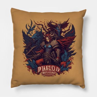 Diablo 4 Throw Pillow Official Haikyuu Merch