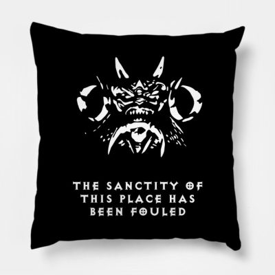 The Sanctity Of This Place Has Been Fouled Throw Pillow Official Haikyuu Merch