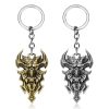 Game Diablo 3 Animal Head Keychain Warchmen Guardian Horadrim s Amulet Pendant Key Rings Metal Men - Diablo Merch