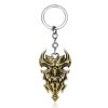 Game Diablo 3 Animal Head Keychain Warchmen Guardian Horadrim s Amulet Pendant Key Rings Metal Men 2 - Diablo Merch