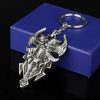 Game Diablo 3 Animal Head Keychain Warchmen Guardian Horadrim s Amulet Pendant Key Rings Metal Men 5 - Diablo Merch