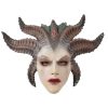 Game Diablo IV Lilith Devil Mask Cosplay Horror Demon Vampire Latex Masks Helmet Halloween Party Costume - Diablo Merch