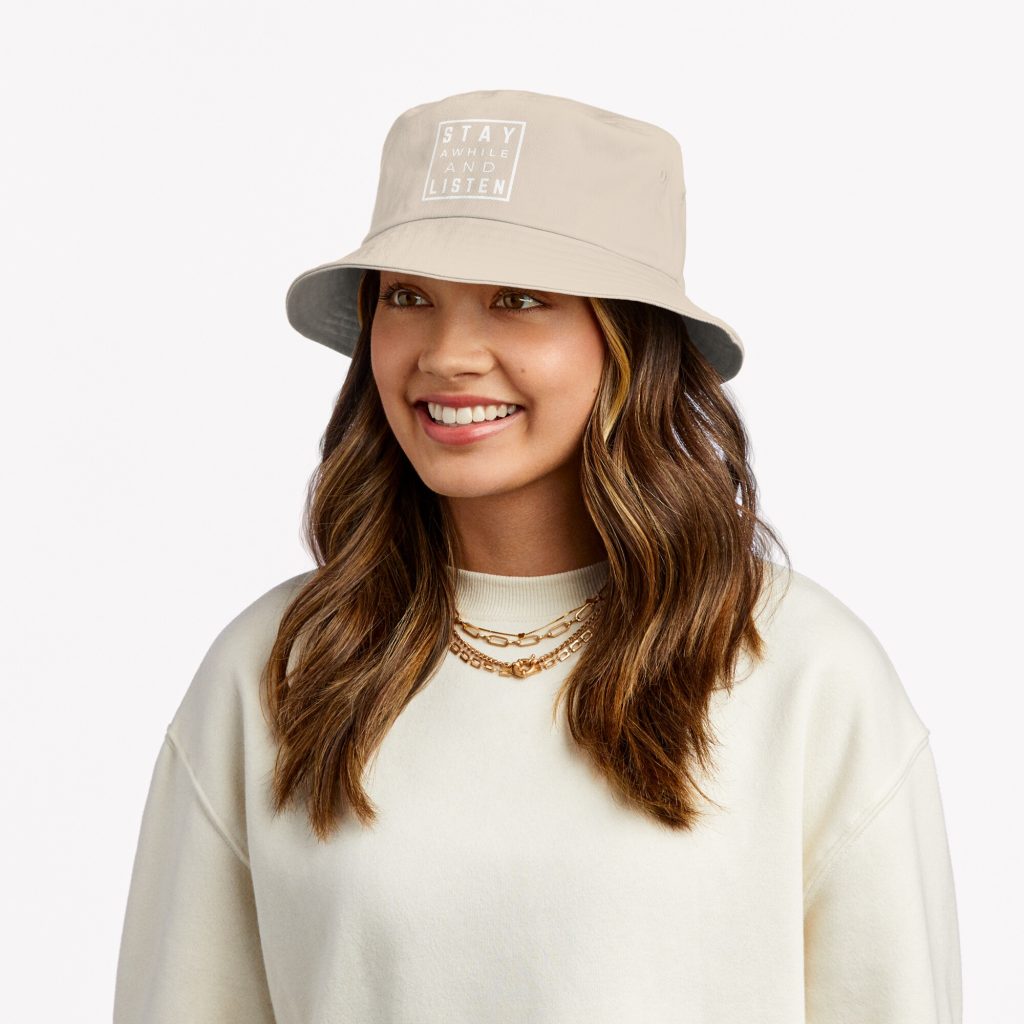 Stay Awhile And Listen  Bucket hats Official Haikyuu Merch