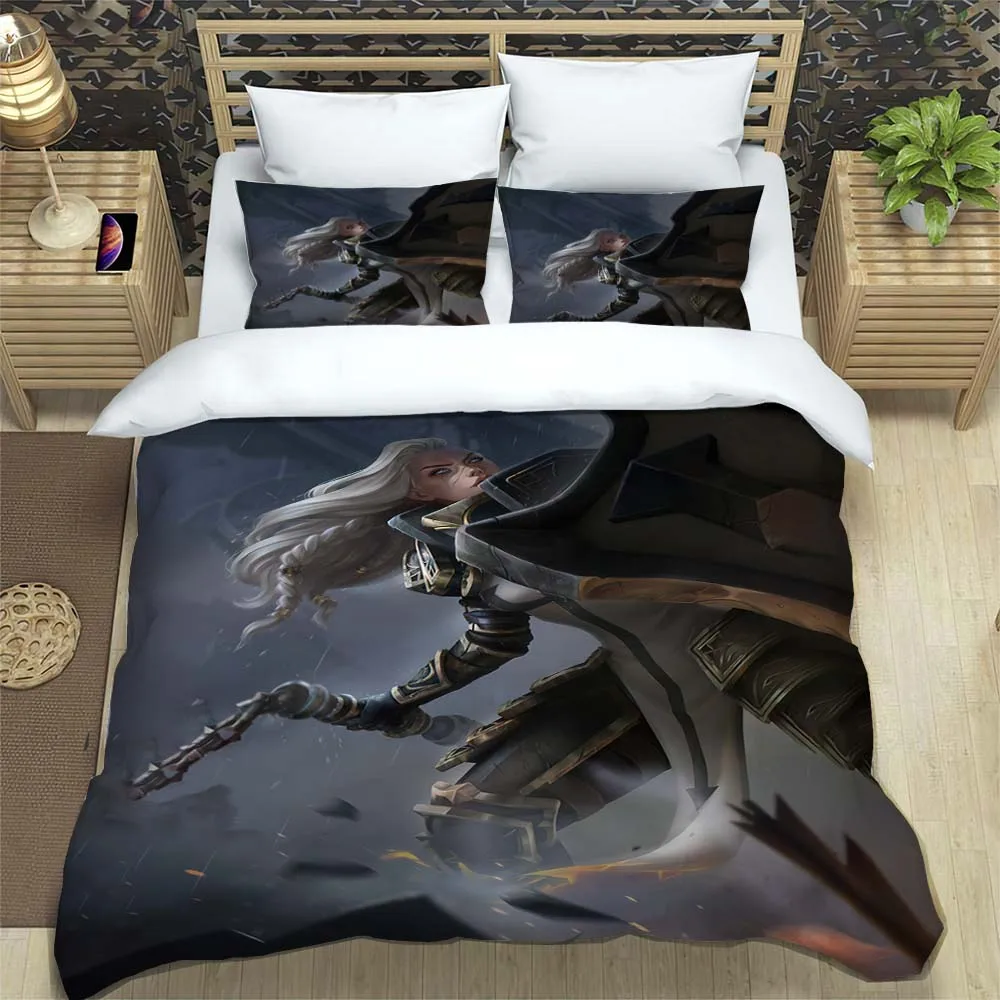3D Game Diablo high definition printed bedding for boy Queen bedding set Soft and comfortable Customized 16 - Diablo Merch