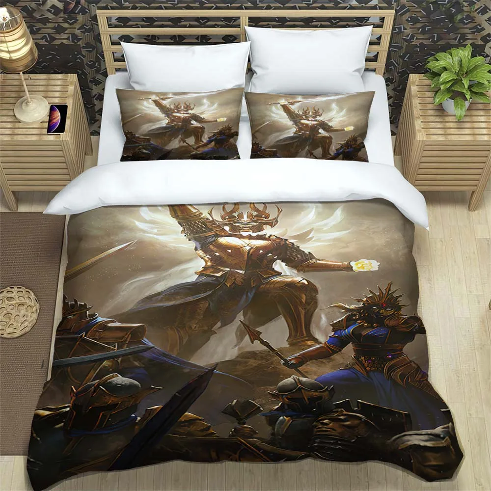3D Game Diablo high definition printed bedding for boy Queen bedding set Soft and comfortable Customized 20 - Diablo Merch