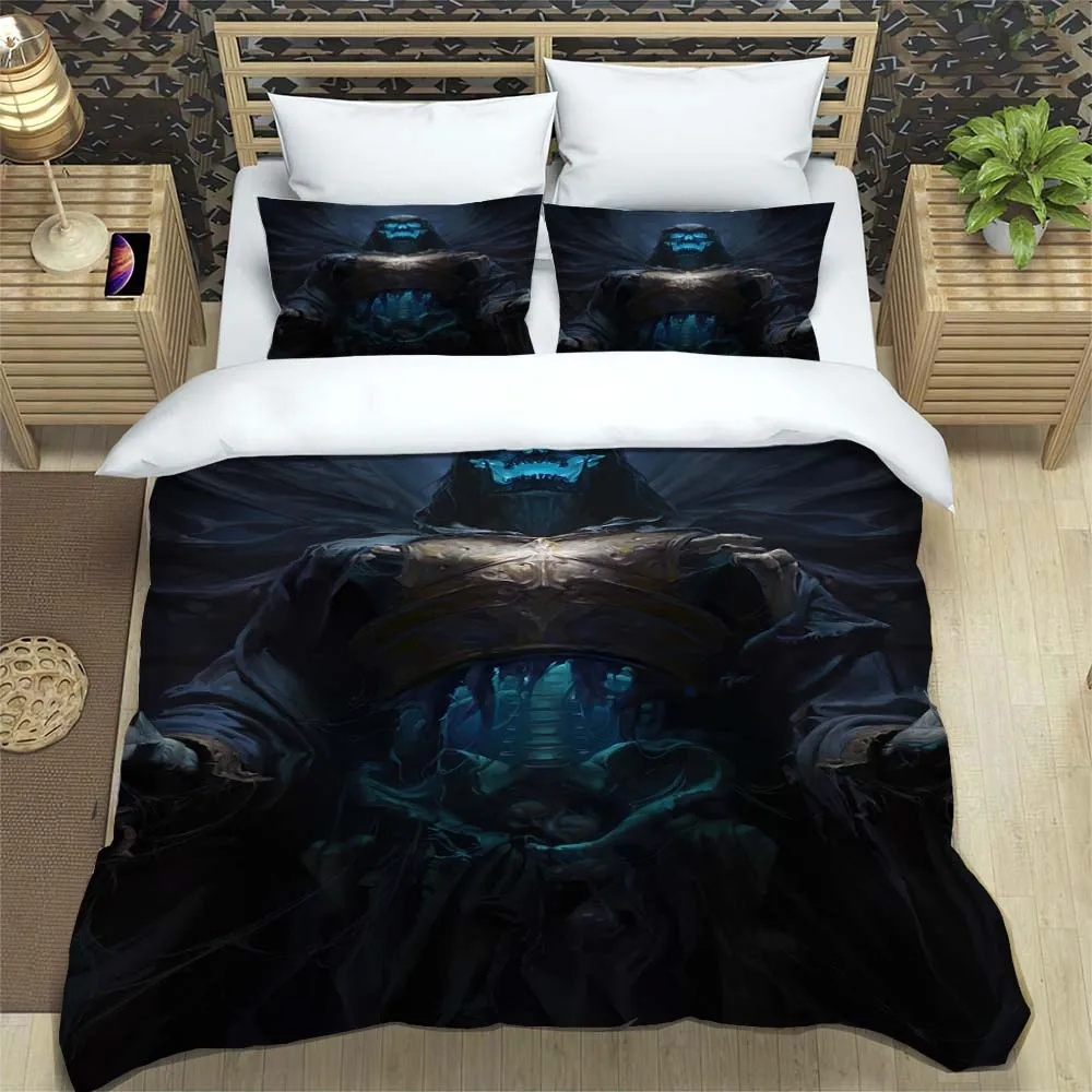 3D Game Diablo high definition printed bedding for boy Queen bedding set Soft and comfortable Customized 21 - Diablo Merch