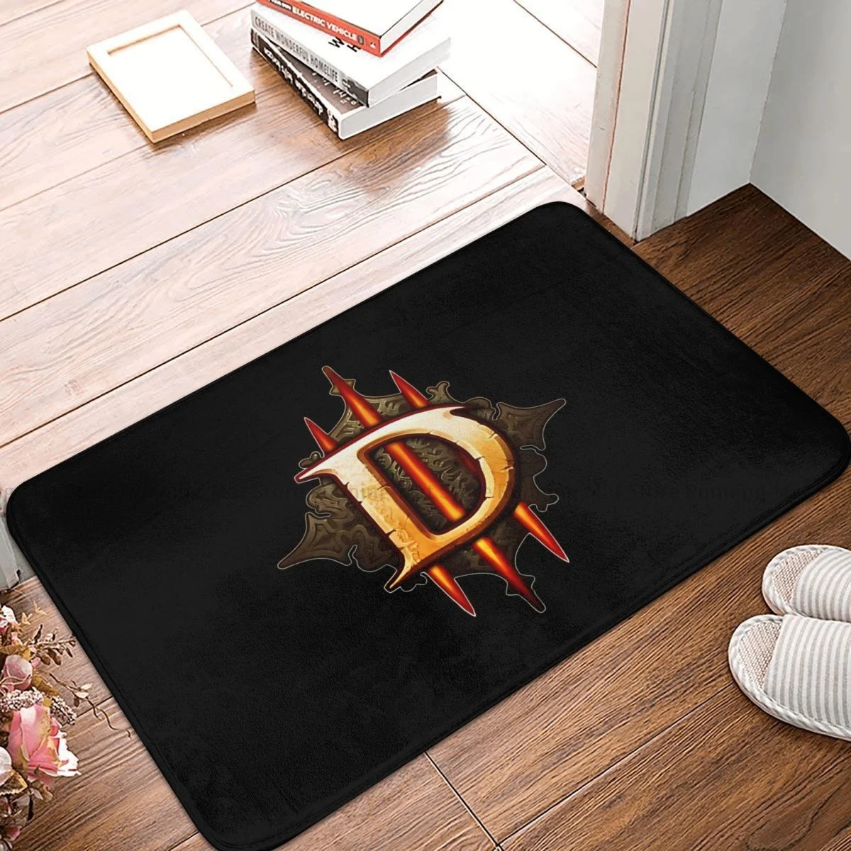 Diablo 4 Game Anti Slip Doormat Kitchen Mat D Sign Floor Carpet Entrance Door Rug Bedroom - Diablo Merch