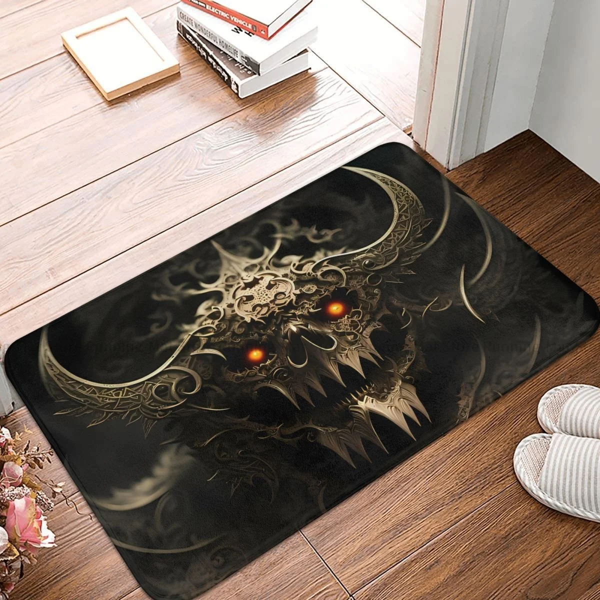 Diablo 4 Game Bedroom Mat Devil Dark Doormat Kitchen Carpet Balcony Rug Home Decor - Diablo Merch