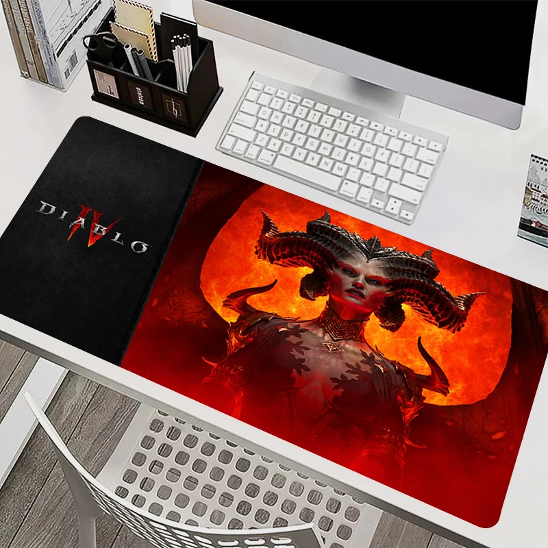 Diablo 4 HD Gamer Custom Mouse Pad Computer Gaming Accessories Keyboard Mousepad Office Laptop Non Slip 6 - Diablo Merch