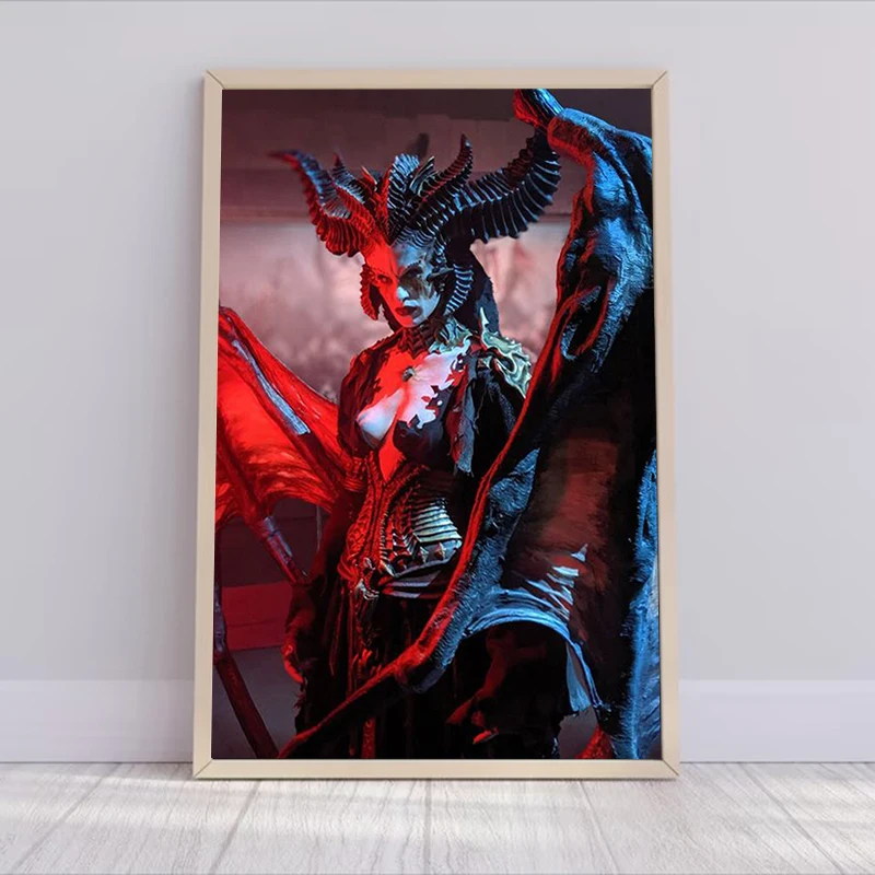 Diablo 4 IV Game Wall Paintings Decoration Home Decor Poster Decor for Room Decors Aesthetic Pinterest - Diablo Merch