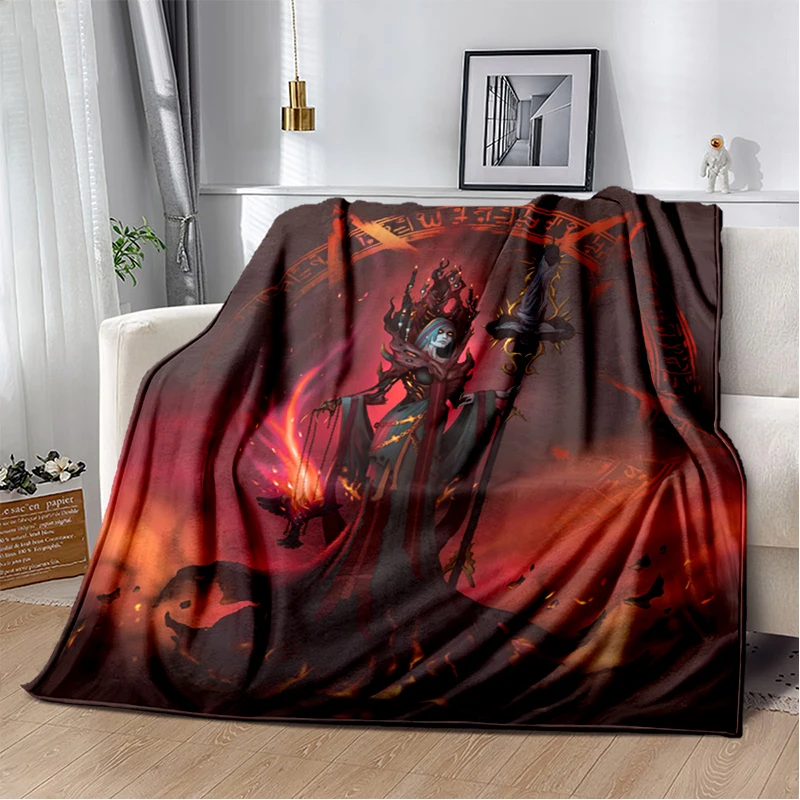 Diablo Art Printed Blanket Gedruckt Bettdecke Sofa Geschenk Gift Flannel Soft Plush Sofa Bed Throwing Blankets 14 - Diablo Merch