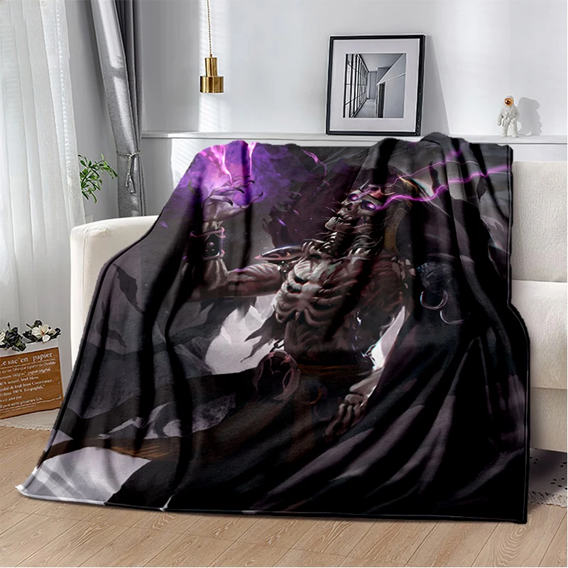 Diablo Art Printed Blanket Gedruckt Bettdecke Sofa Geschenk Gift Flannel Soft Plush Sofa Bed Throwing Blankets 25 - Diablo Merch