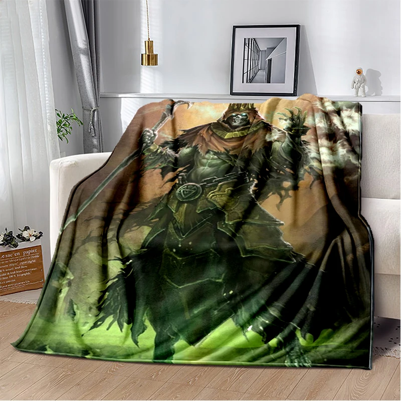 Diablo Art Printed Blanket Gedruckt Bettdecke Sofa Geschenk Gift Flannel Soft Plush Sofa Bed Throwing Blankets 5 - Diablo Merch