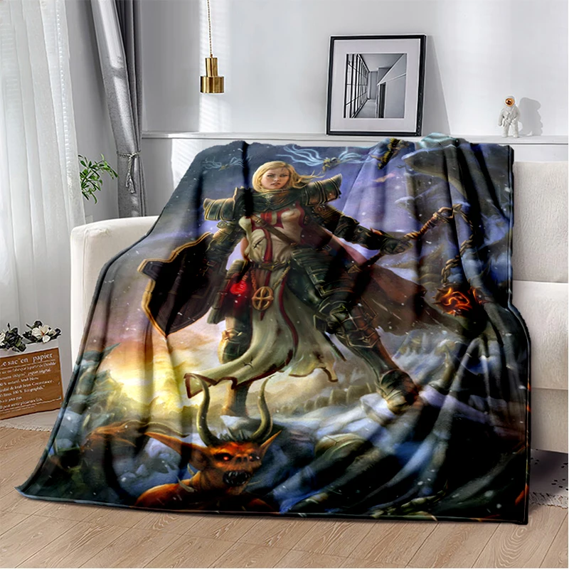 Diablo Art Printed Blanket Gedruckt Bettdecke Sofa Geschenk Gift Flannel Soft Plush Sofa Bed Throwing Blankets 7 - Diablo Merch