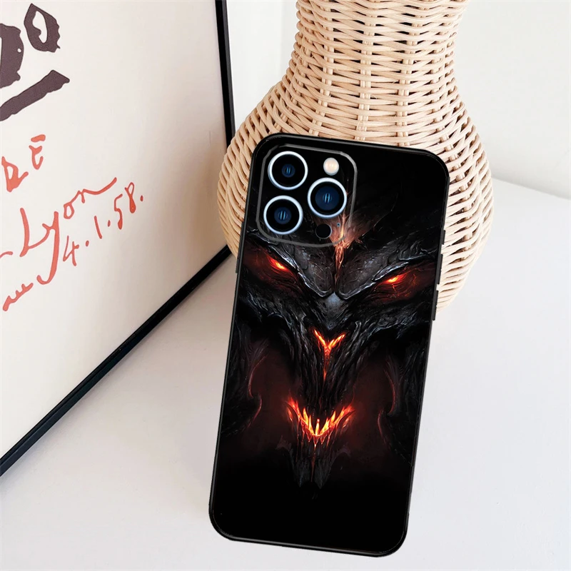 Game D Diablo 3 Case For iPhone 15 Pro 12 13 Mini 11 14 Pro - Diablo Merch