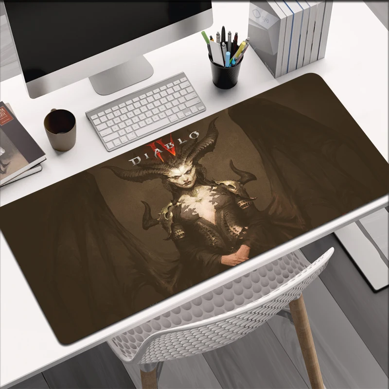 Large 40 90cm Diablo 4 Mouse Pad Mat XL Large Gaming Mousepad Gamer Keyboard Office Rubber 4 - Diablo Merch