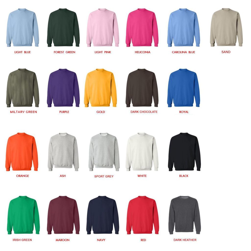 sweatshirt color chart - Diablo Merch