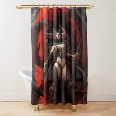 Diablo 4 Shower Curtain Official Diablo Merch